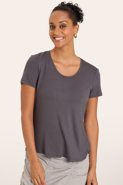 Authority Tee in Charcoal  - XCVI