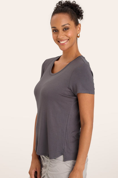 Authority Tee in Charcoal  - XCVI