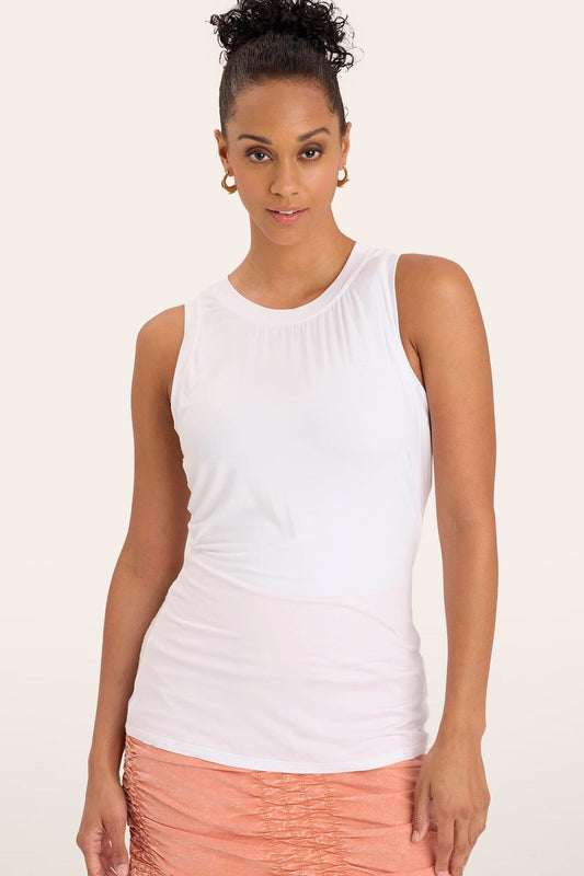 Essence Tank in White  - XCVI