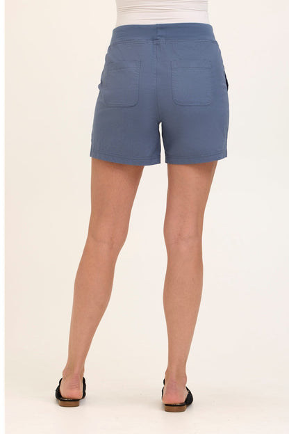 Wearables Core Stretch Poplin Cargo Pull-On Short Tidal - XCVI