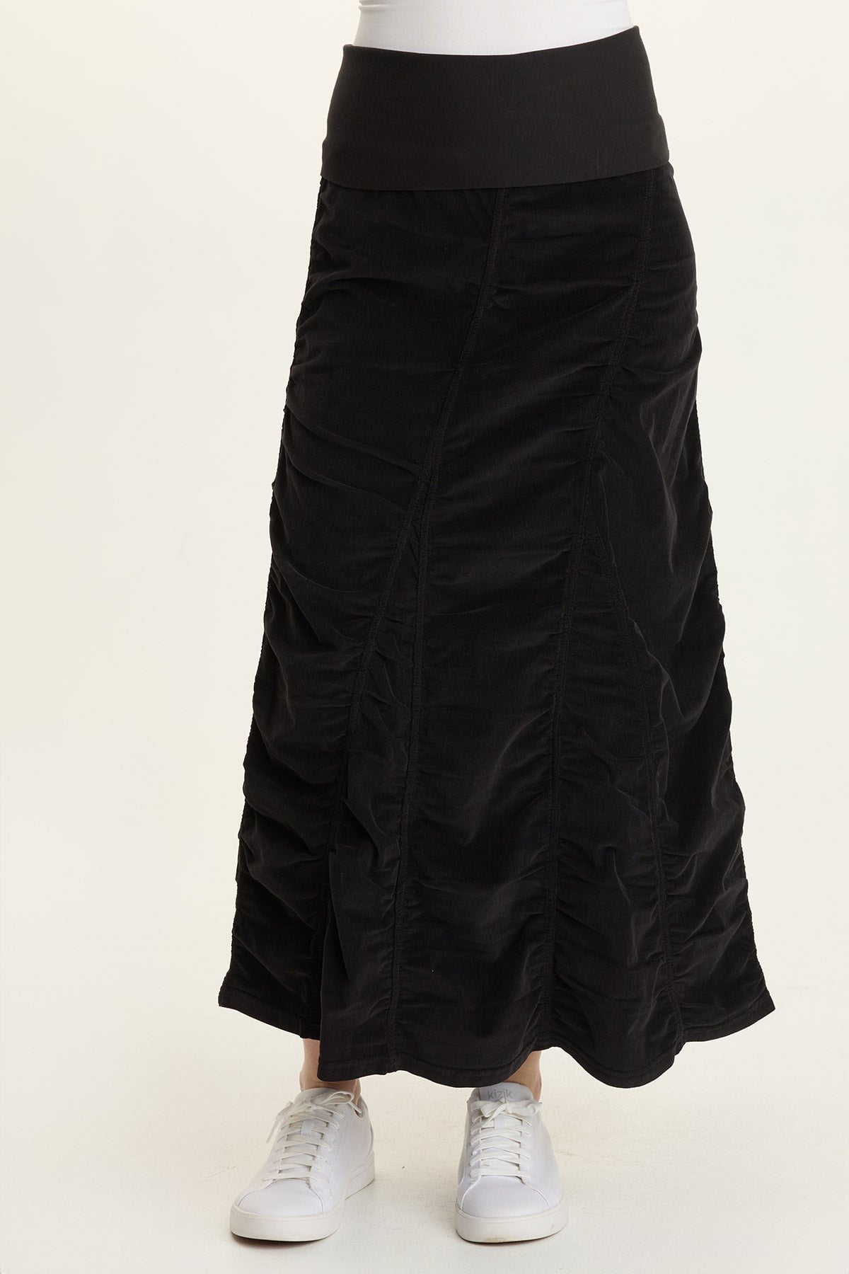 Wearables Cord Shirred Long Skirt  - XCVI