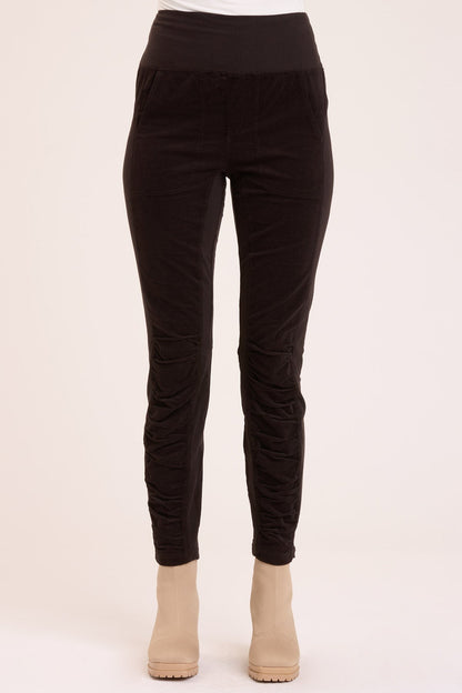 Cord Penny Legging in Black  - XCVI