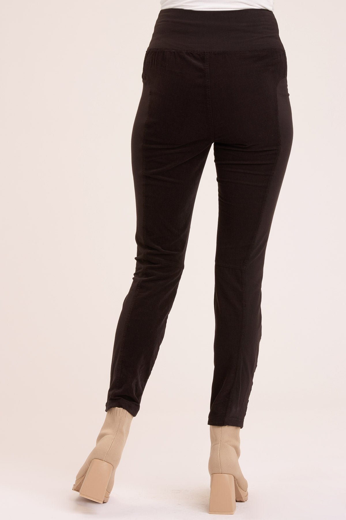 Cord Penny Legging in Black  - XCVI