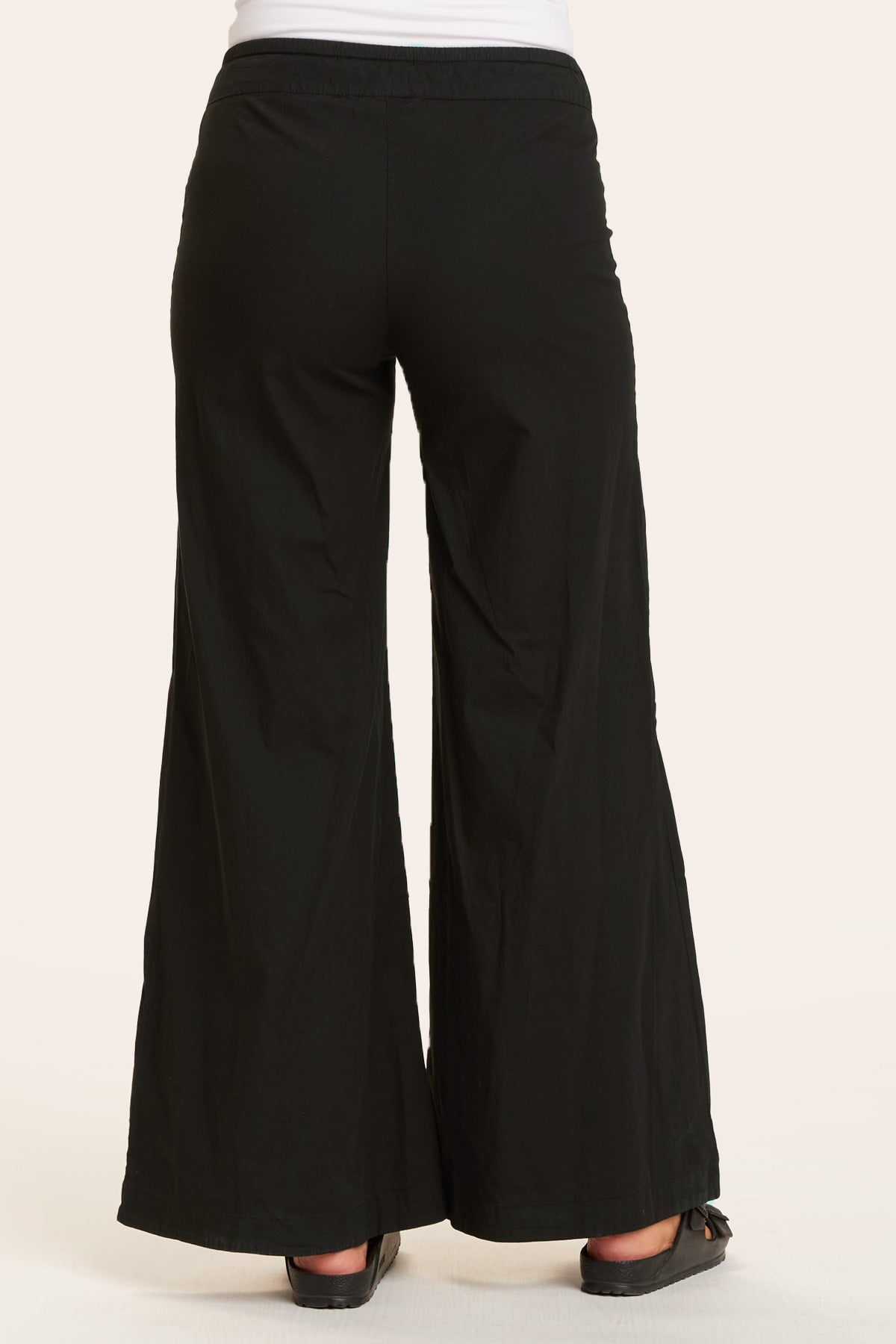 Terraced Wide Leg Pant in Black  - XCVI