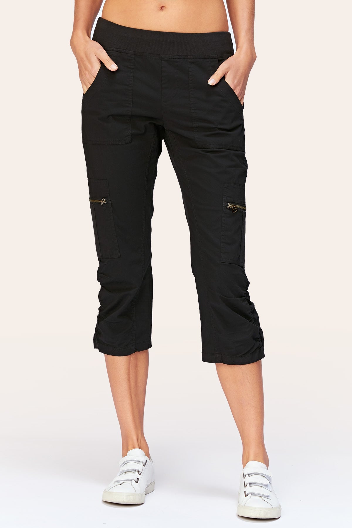 Nadia Crop in Black  - XCVI