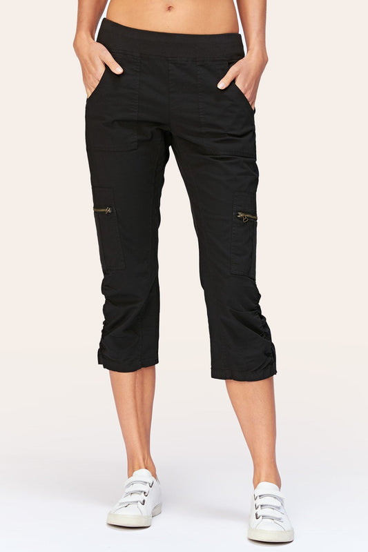Nadia Crop in Black  - XCVI