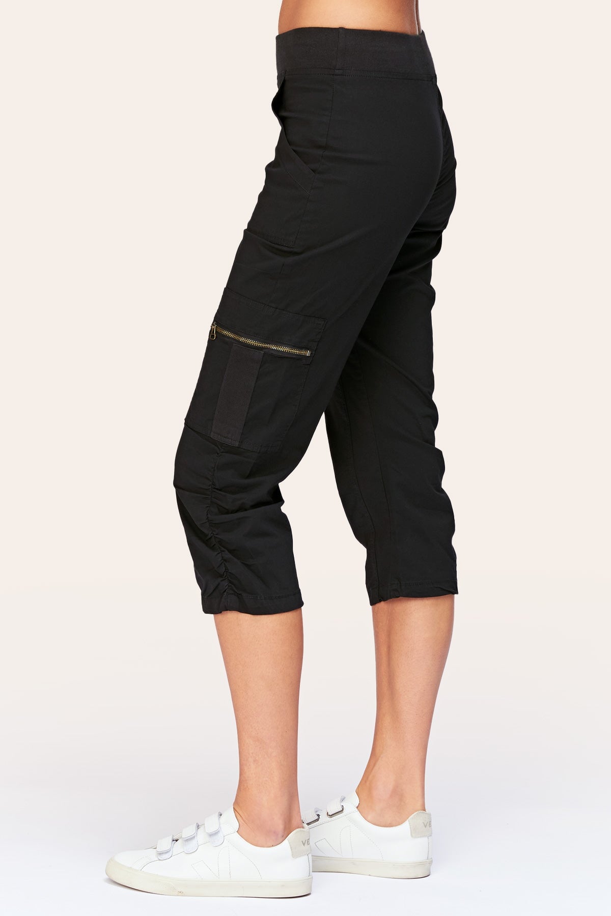 Nadia Crop in Black  - XCVI