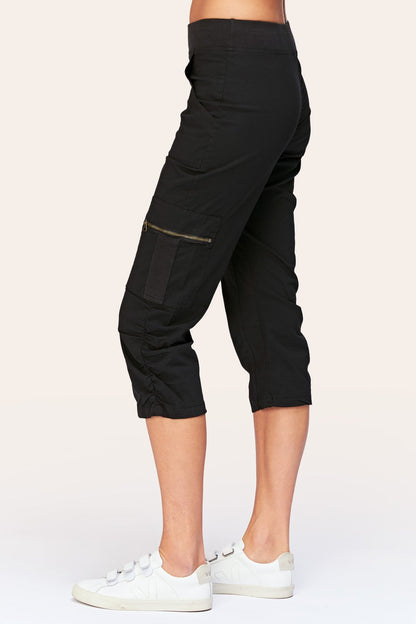 Nadia Crop in Black  - XCVI