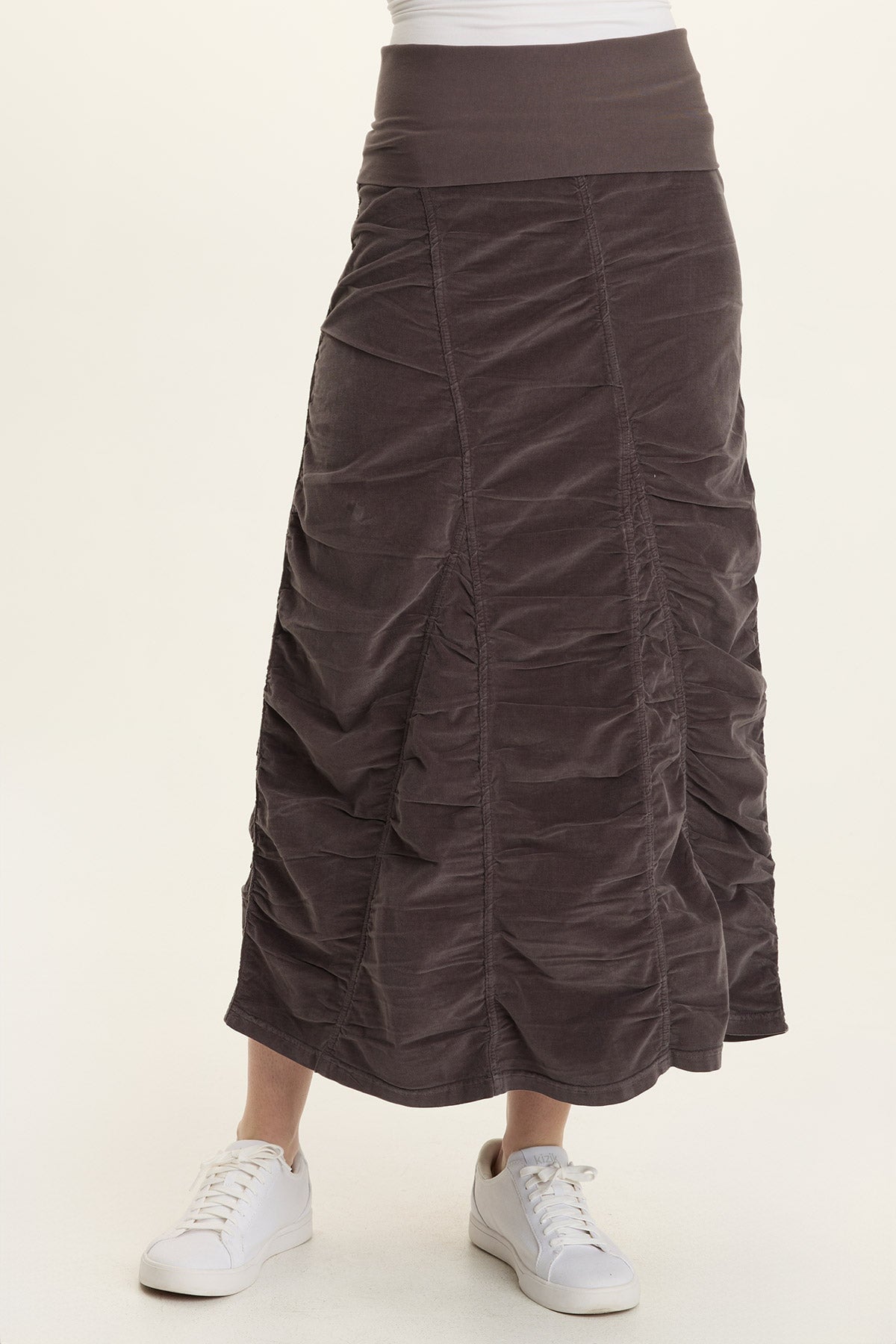 Wearables Cord Shirred Long Skirt  - XCVI