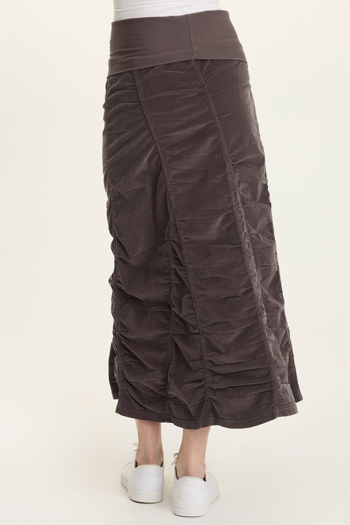Wearables Cord Shirred Long Skirt  - XCVI