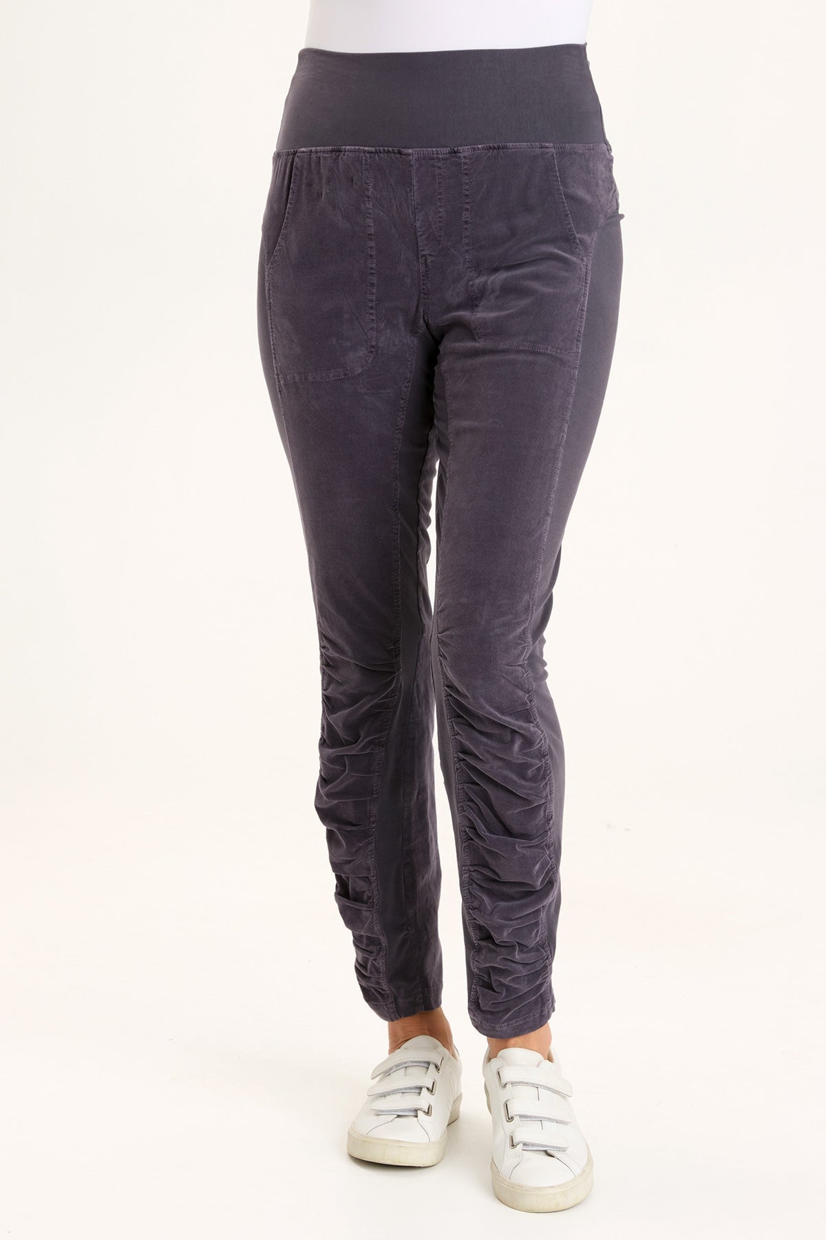 Cord Penny Legging in Charcoal  - XCVI