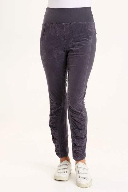 Cord Penny Legging in Charcoal  - XCVI