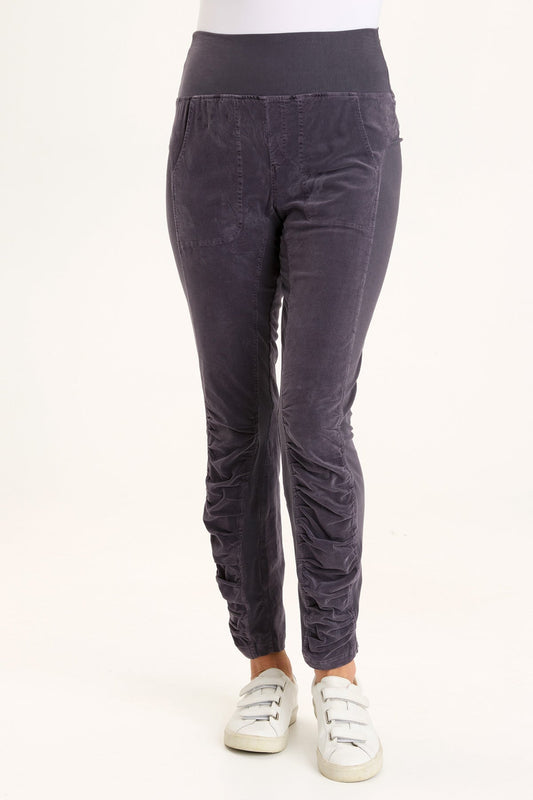 Cord Penny Legging in Charcoal  - XCVI