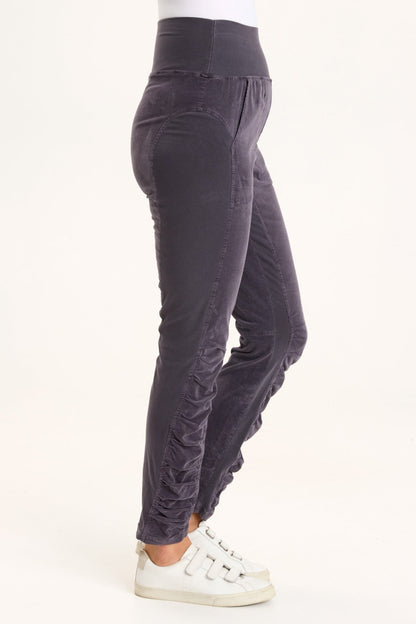 Cord Penny Legging in Charcoal  - XCVI