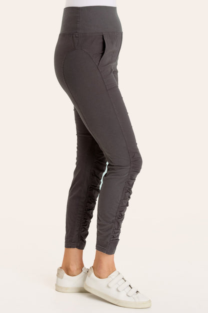 High Waist Penny Legging in Charcoal  - XCVI