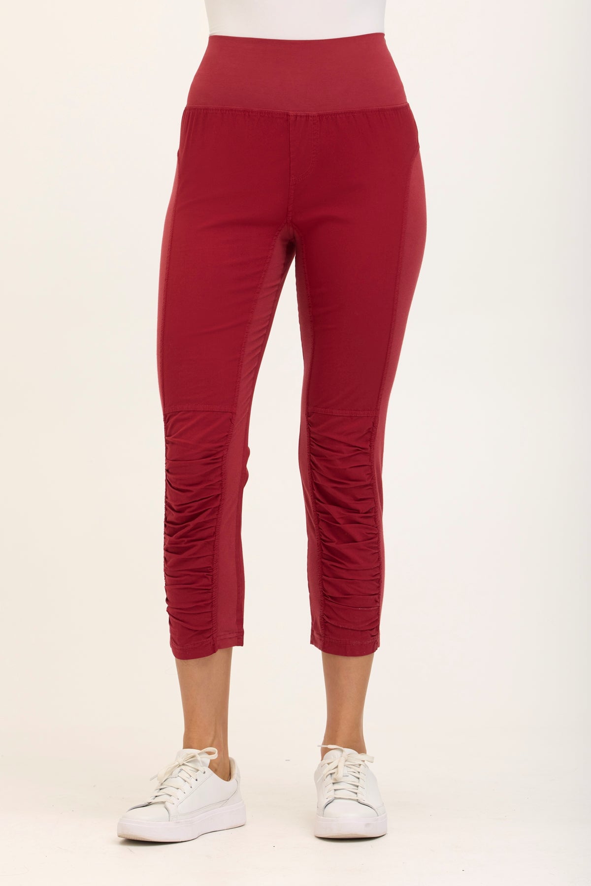 Wearables High Waist Poplin/Jersey Jetter Crop Legging  - XCVI