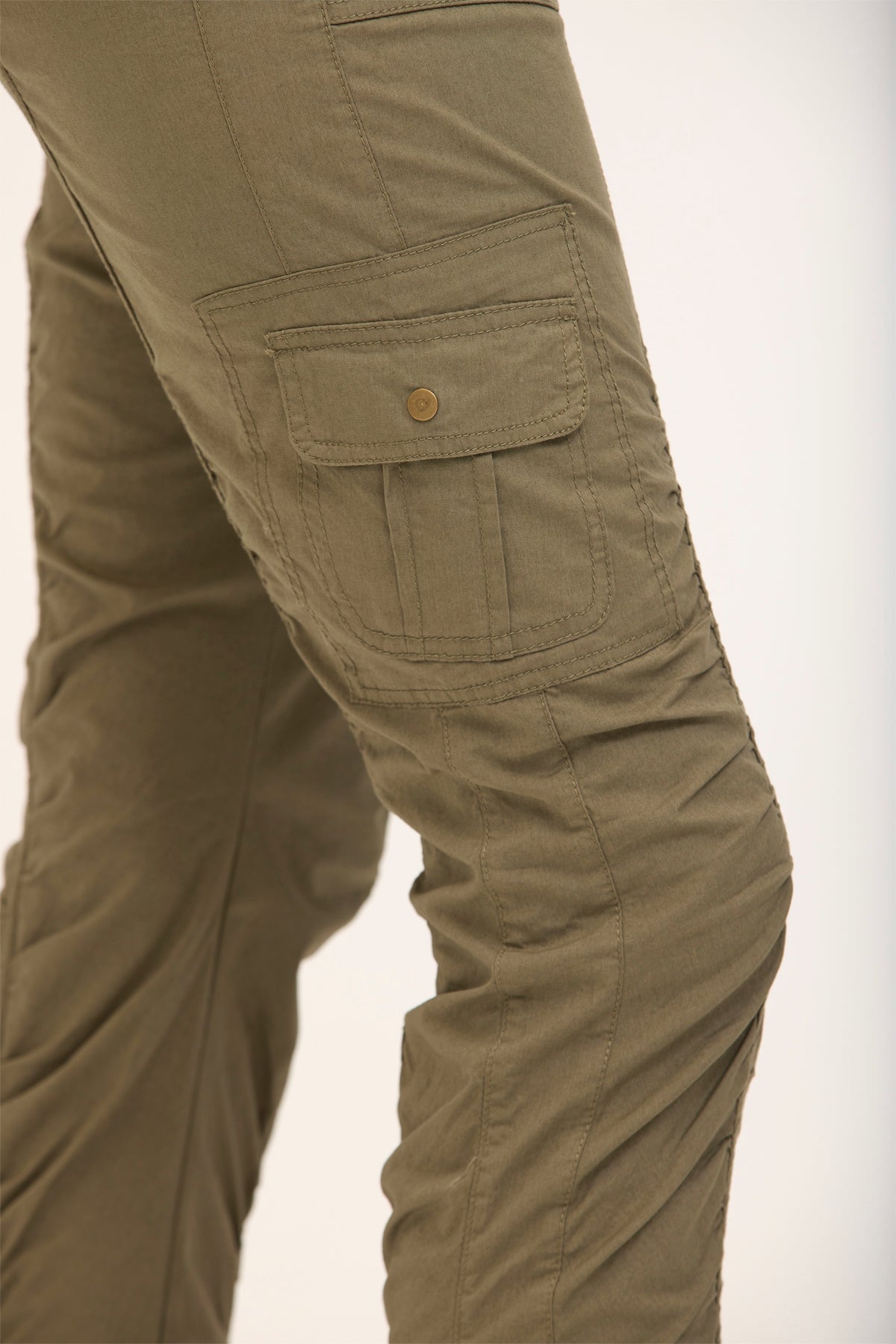Wearables Tilton Stretch Poplin Ruched Crop Skinny Pant Hillside - XCVI
