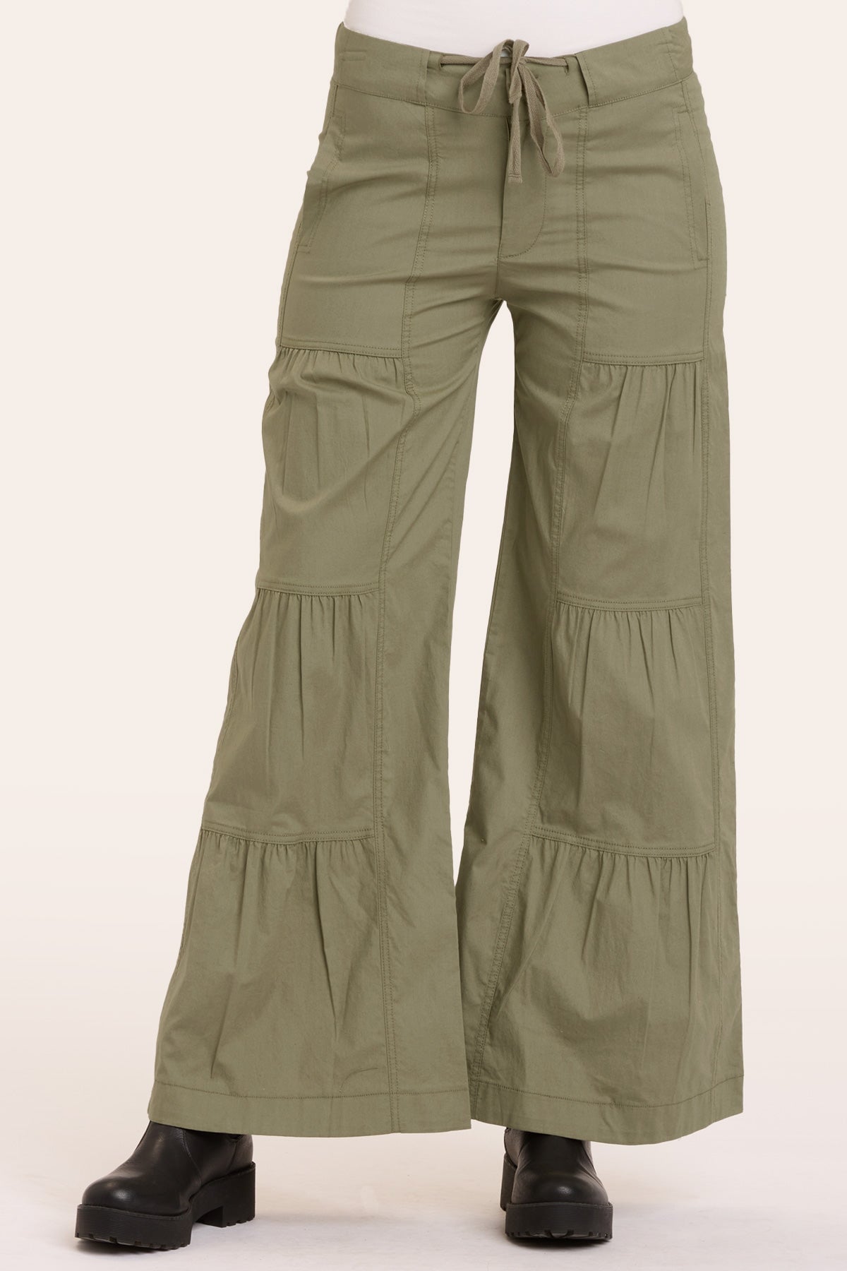 Terraced Wide Leg Pant in Hillside  - XCVI