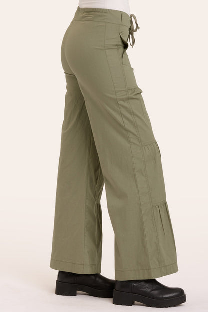 Terraced Wide Leg Pant in Hillside  - XCVI