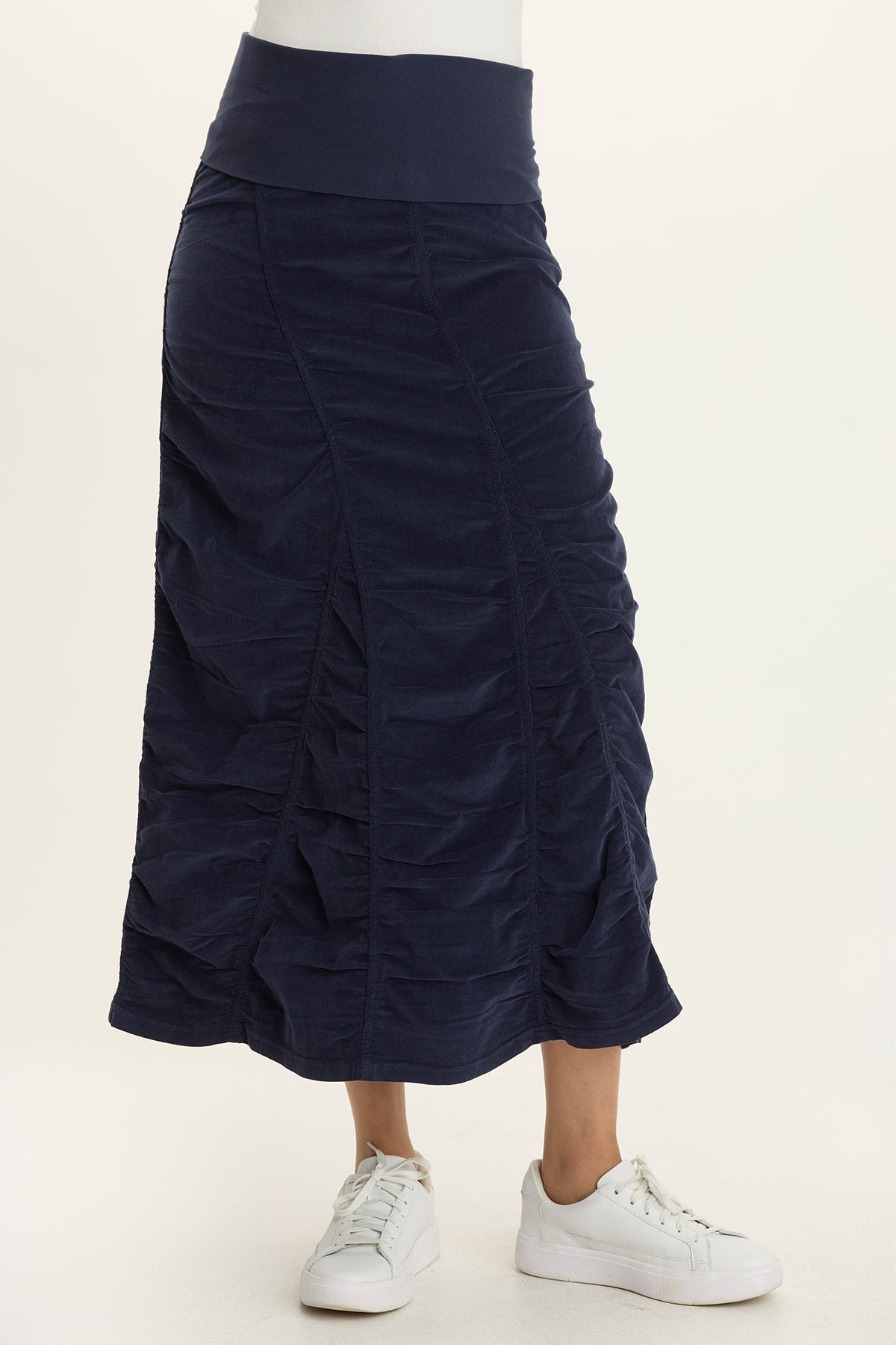 Wearables Cord Shirred Long Skirt  - XCVI