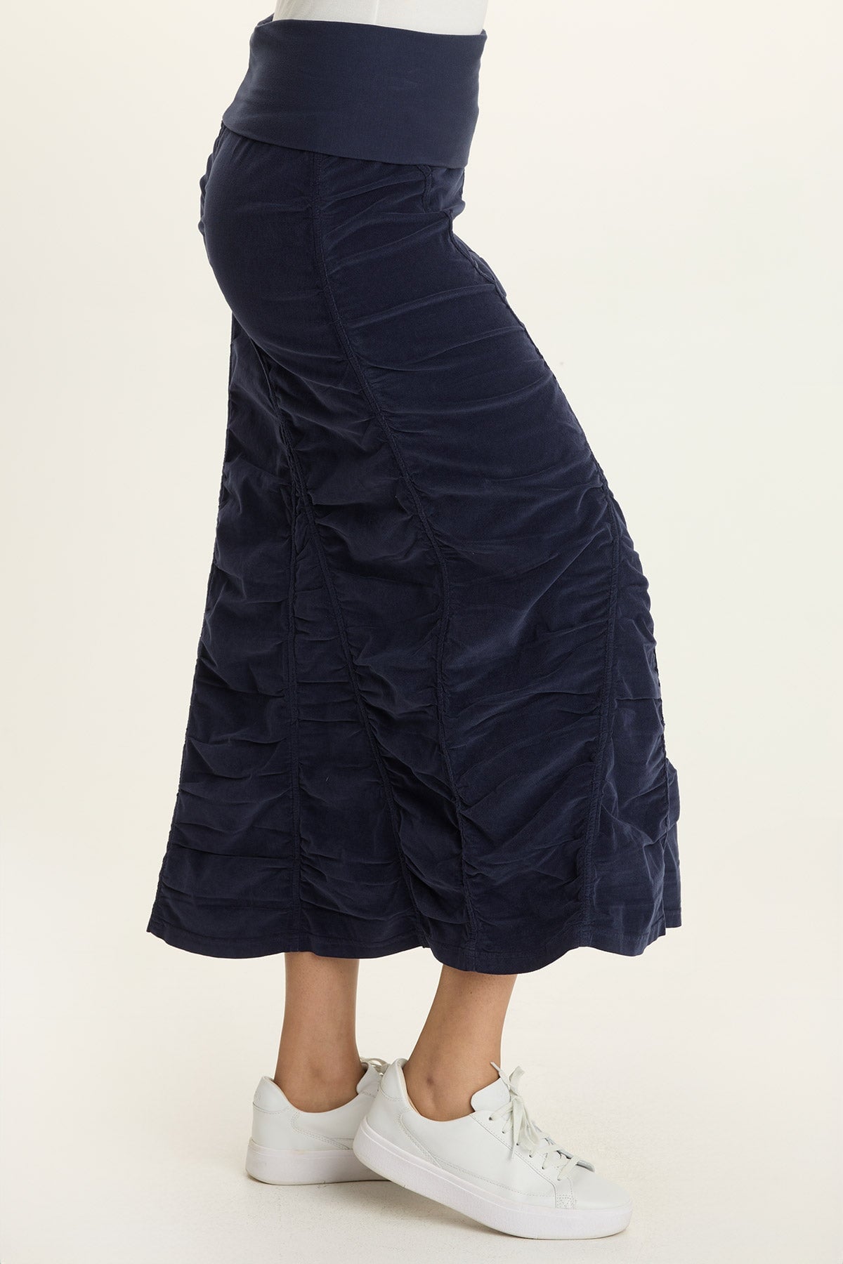 Wearables Cord Shirred Long Skirt  - XCVI