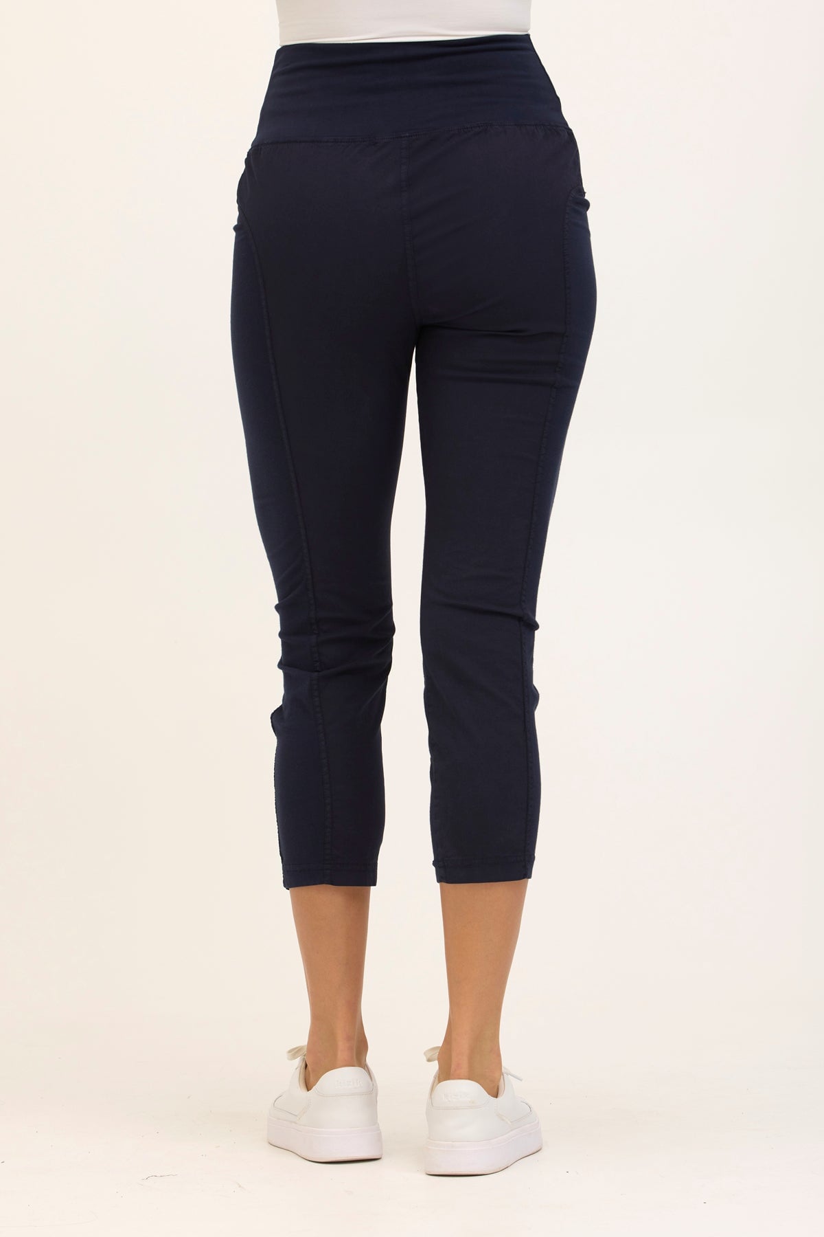 High Waist Jetter in Navy  - XCVI