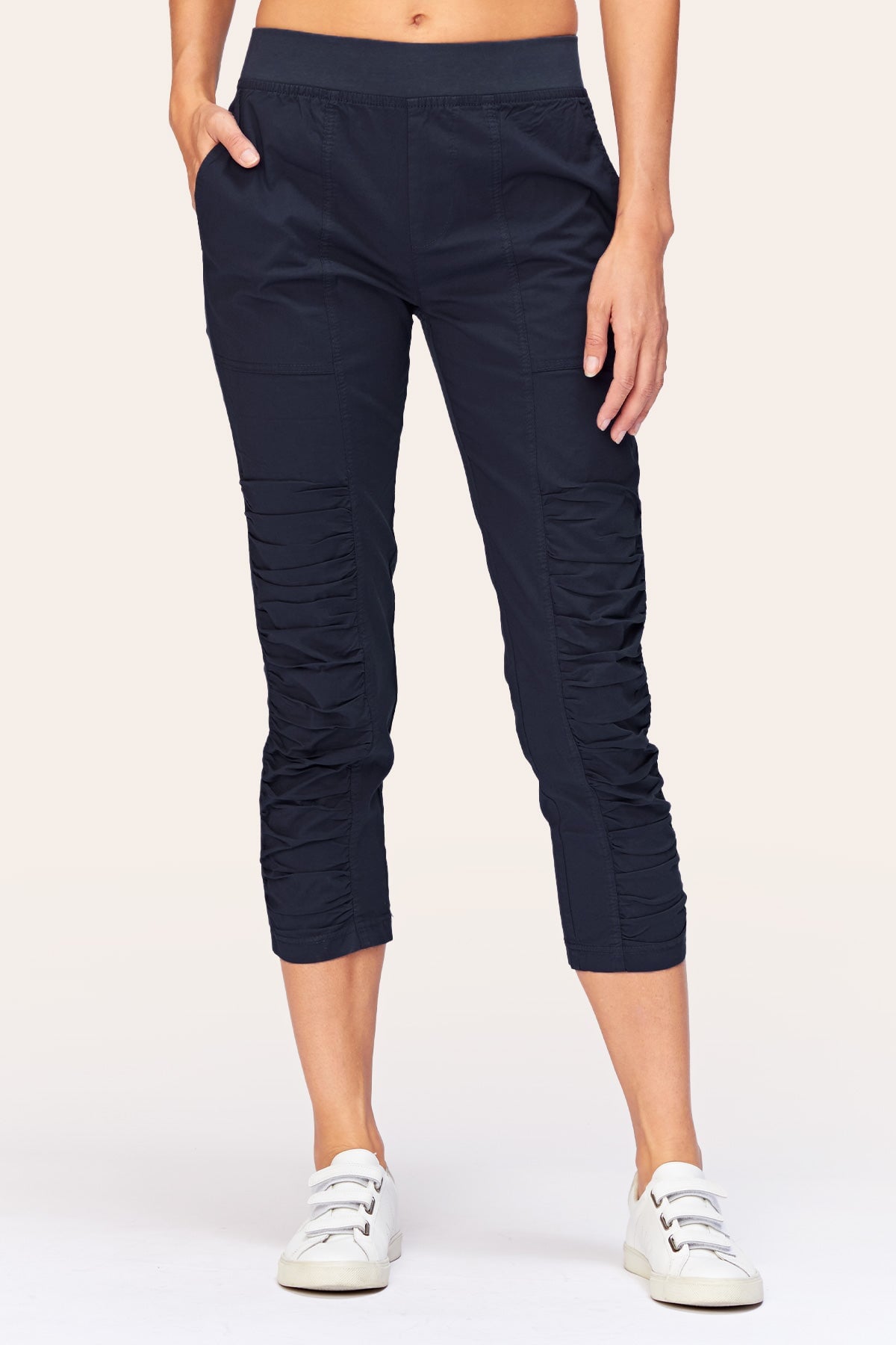 Geyser Crop in Navy  - XCVI