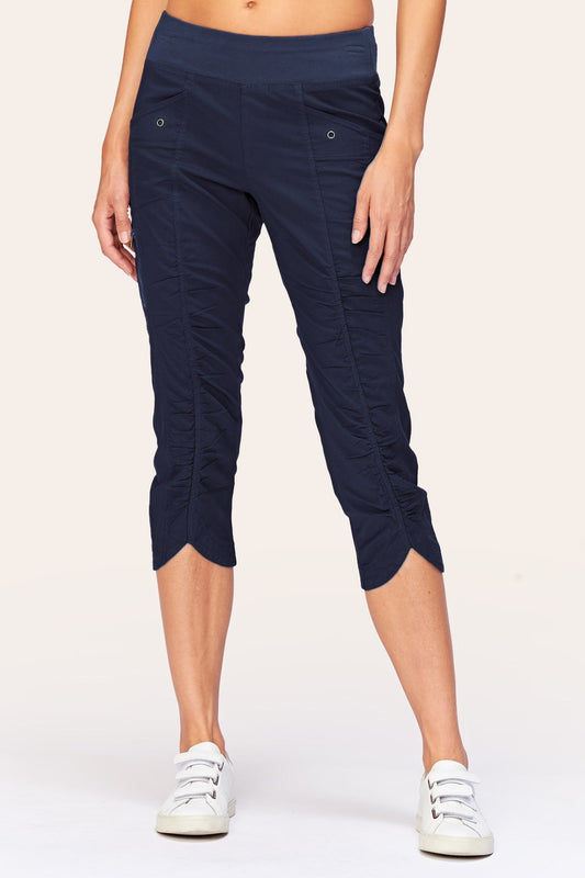 Iris Crop in Navy  - XCVI