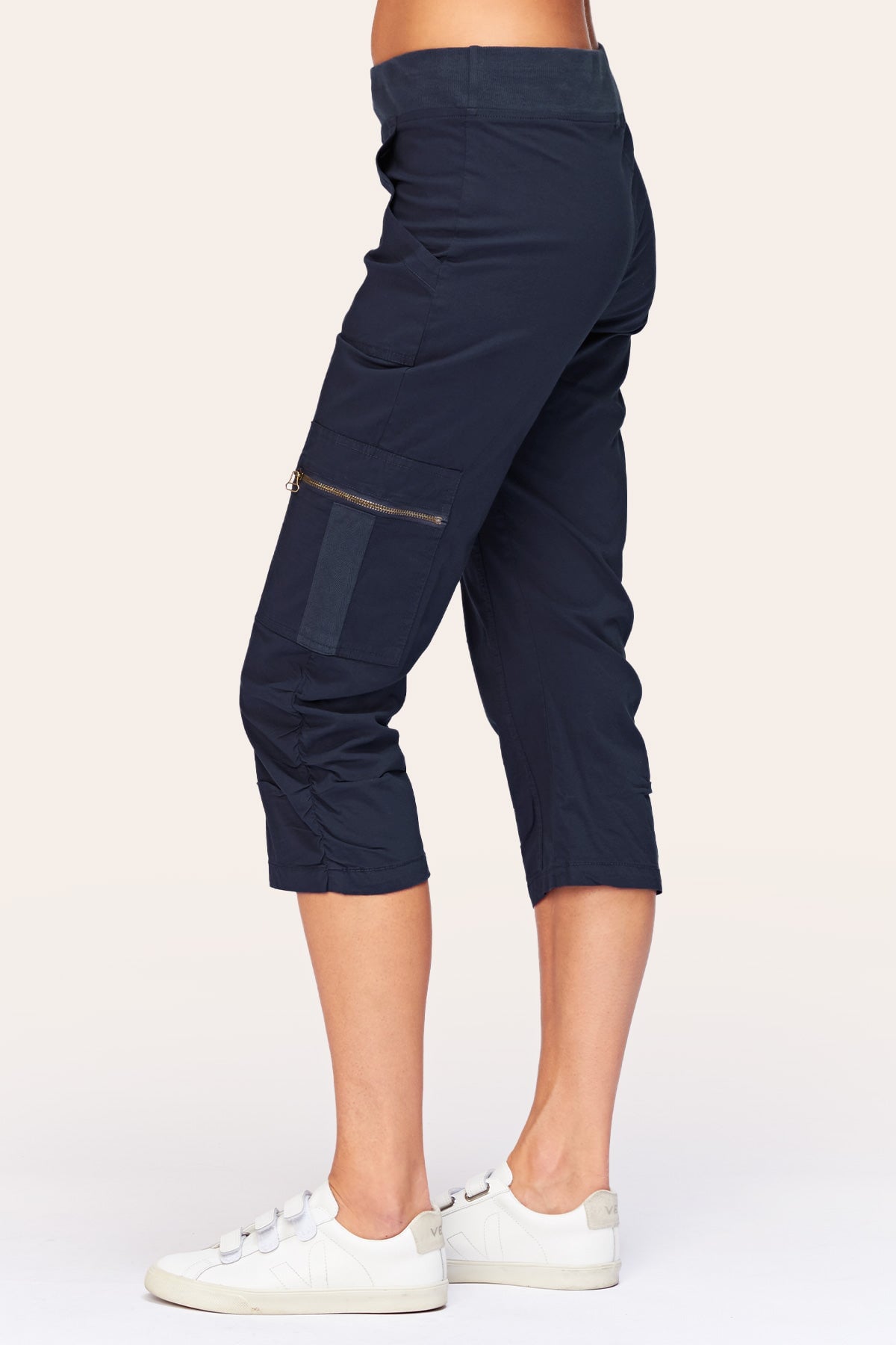 Nadia Crop in Navy  - XCVI
