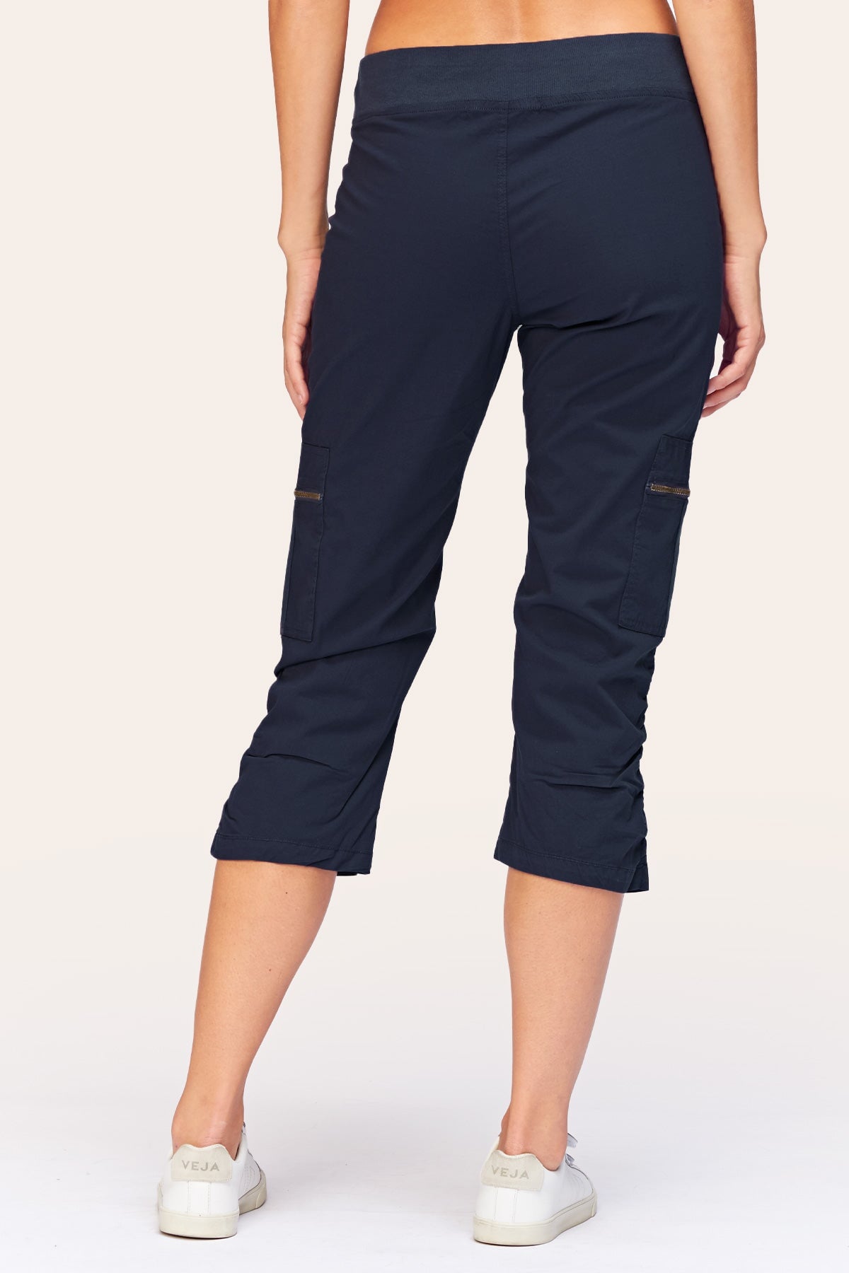 Nadia Crop in Navy  - XCVI