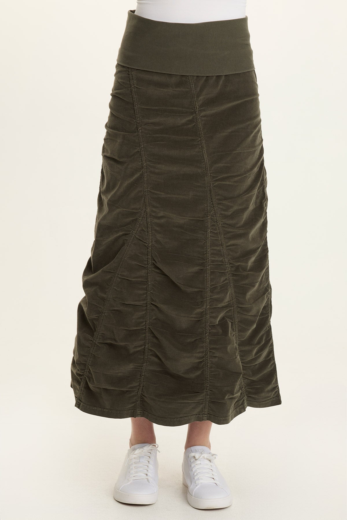 Wearables Cord Shirred Long Skirt  - XCVI