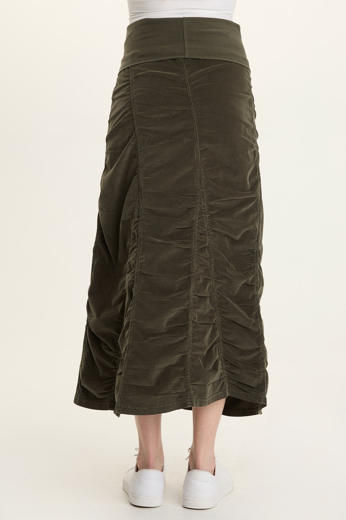 Wearables Cord Shirred Long Skirt  - XCVI
