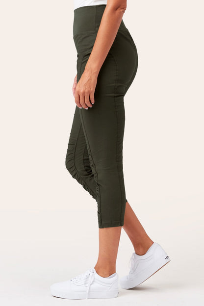 High Waist Jetter in Olive  - XCVI