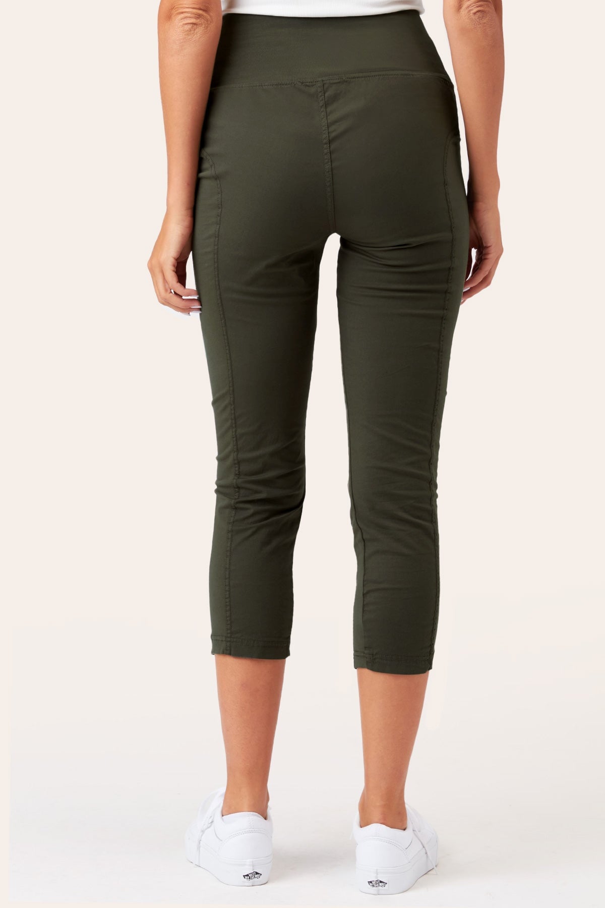 High Waist Jetter in Olive  - XCVI