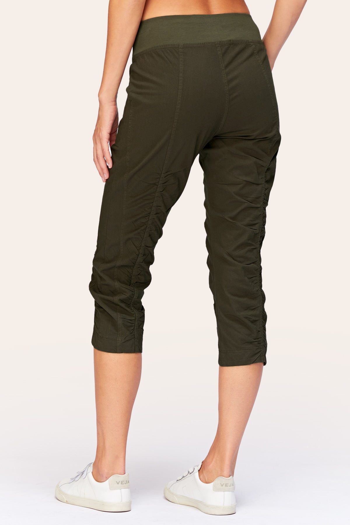 Iris Crop in Olive  - XCVI