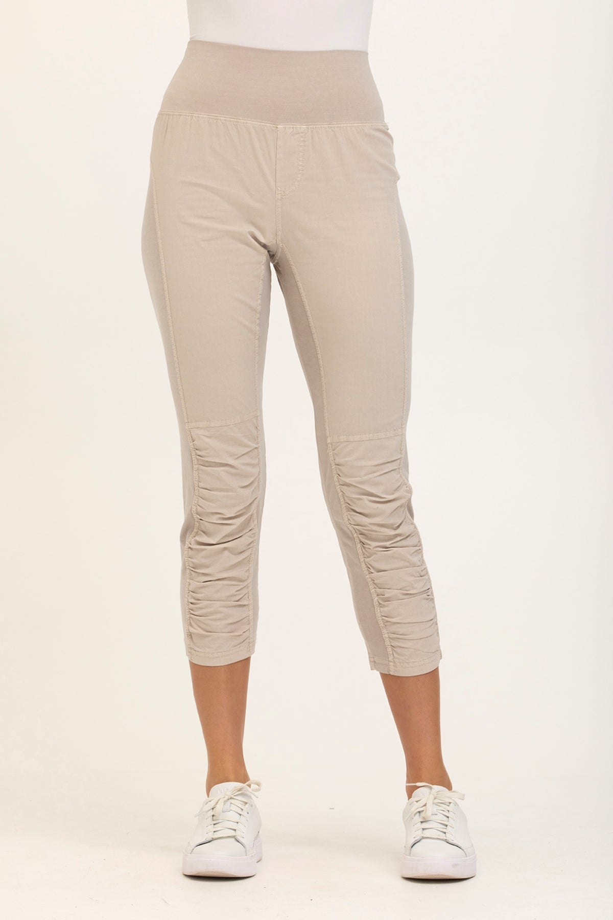 Wearables High Waist Poplin/Jersey Jetter Crop Legging  - XCVI