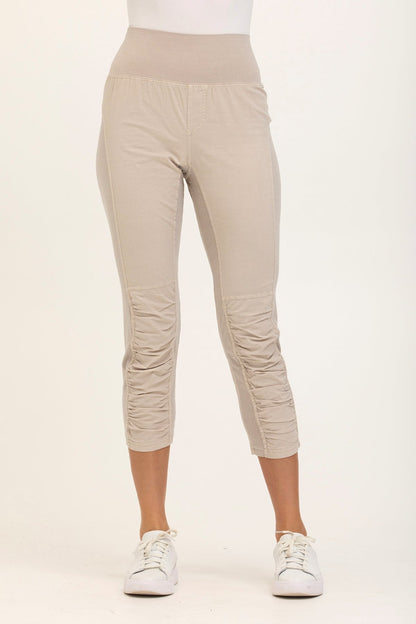 Wearables High Waist Poplin/Jersey Jetter Crop Legging  - XCVI