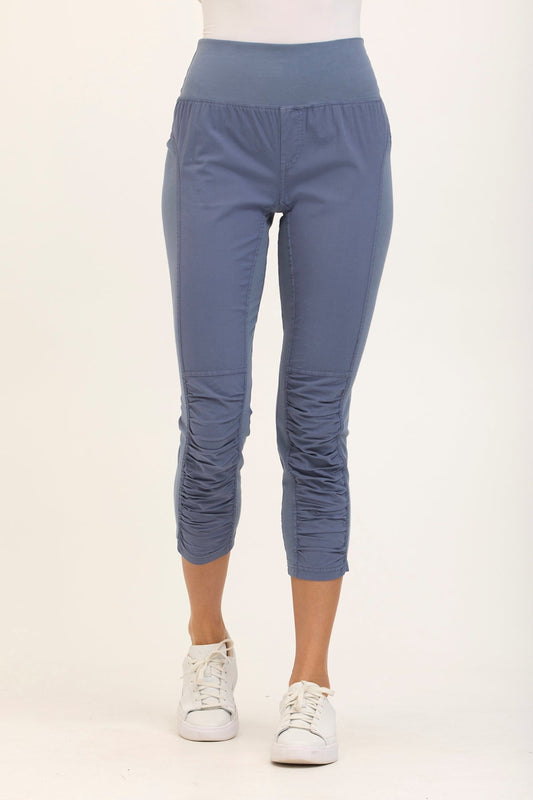 Wearables High Waist Poplin/Jersey Jetter Crop Legging  - XCVI
