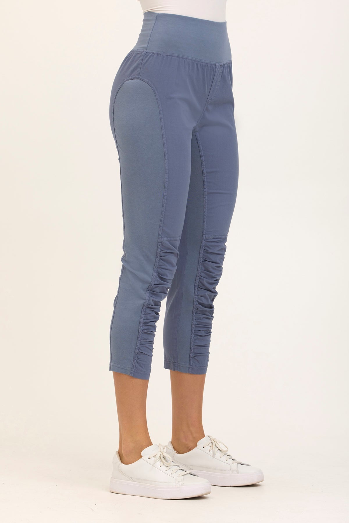 Wearables High Waist Poplin/Jersey Jetter Crop Legging  - XCVI