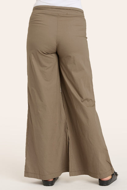 Terraced Wide Leg Pant in Truffle  - XCVI