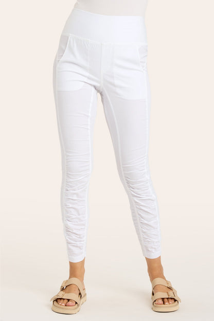 High Waist Penny Legging in White  - XCVI