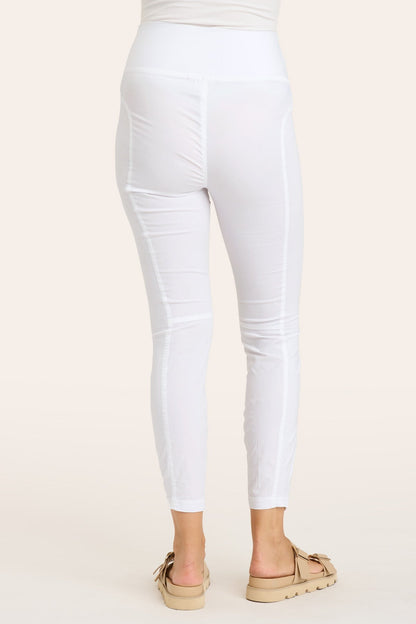 High Waist Penny Legging in White  - XCVI