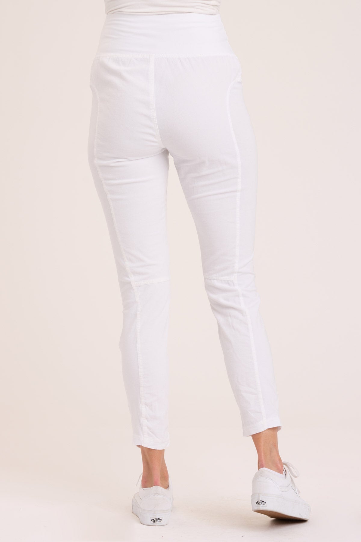 Cord Penny Legging in White  - XCVI