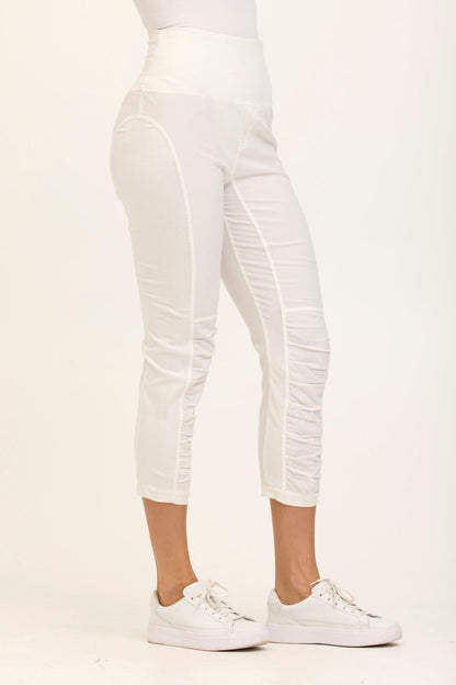 High Waist Jetter in White  - XCVI