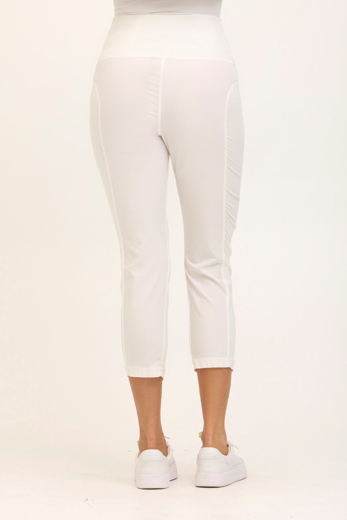 High Waist Jetter in White  - XCVI
