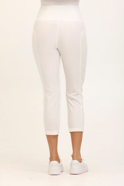 High Waist Jetter in White  - XCVI