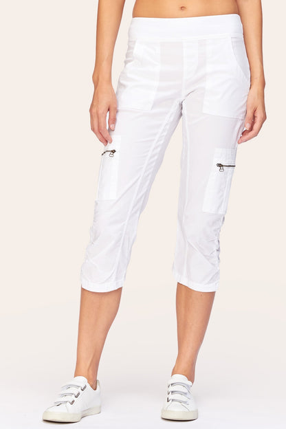 Nadia Crop in White  - XCVI
