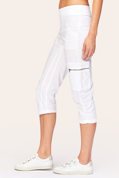 Nadia Crop in White  - XCVI