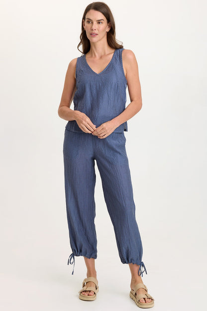Aria Waffle Weave Bra-Friendly Sporty Tank Hypnotic Pigment - XCVI