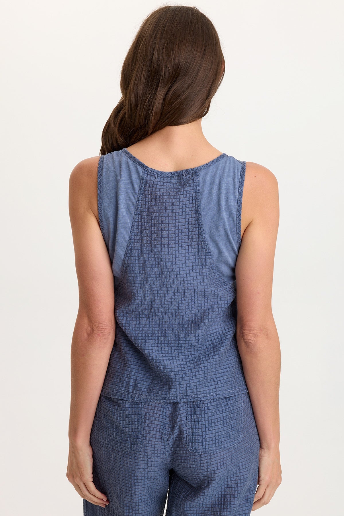 Aria Waffle Weave Bra-Friendly Sporty Tank Hypnotic Pigment - XCVI